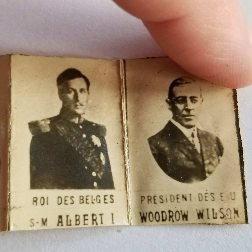 Antique WWI locket French fold out France World War 1 one sweetheart souvenir - Picture 15 of 15